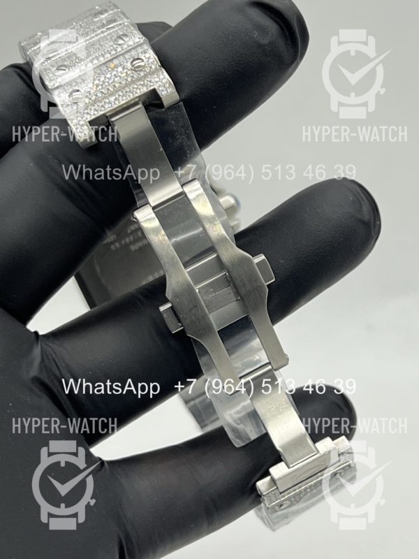 Фото 17 - Cartier Santos de Cartier 40mm Diamond Steel Art 11450