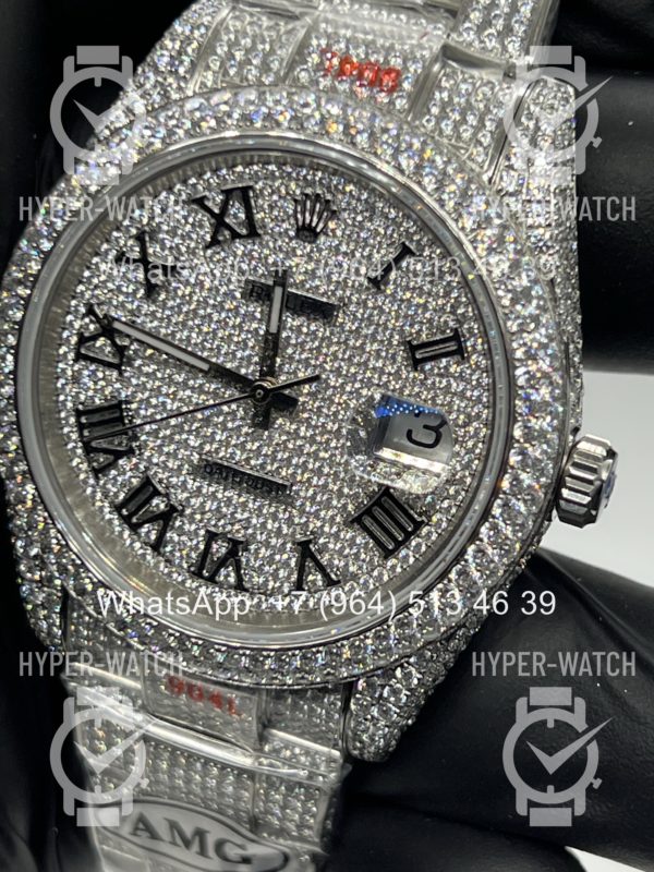 Товар Rolex Datejust 41mm 126334 Full Pave Steel Art 11487 Фото 3 - Rolex Datejust 41mm 126334 Full Pave Steel Art 11487