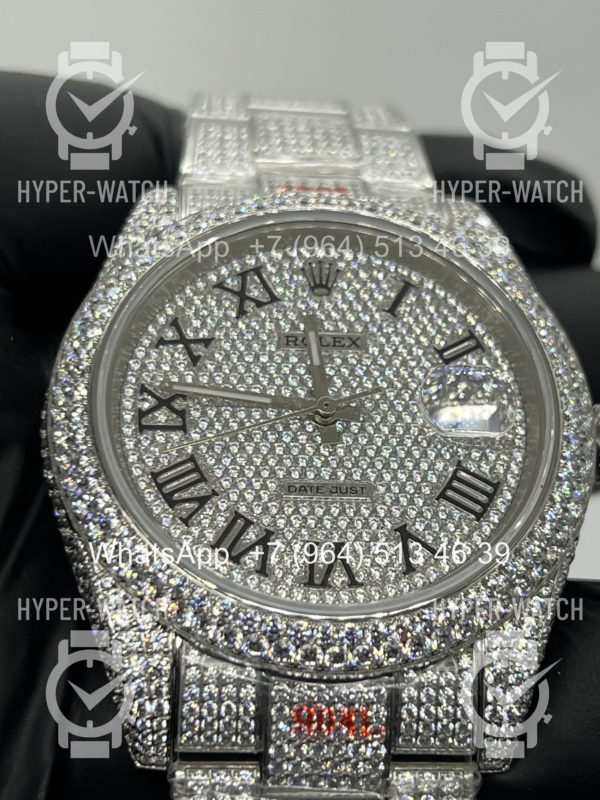 Товар Rolex Datejust 41mm 126334 Full Pave Steel Art 11487 Фото 5 - Rolex Datejust 41mm 126334 Full Pave Steel Art 11487