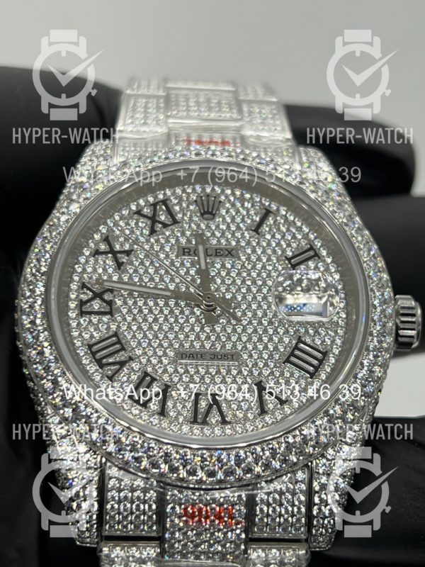 Товар Rolex Datejust 41mm 126334 Full Pave Steel Art 11487 Фото 12 - Rolex Datejust 41mm 126334 Full Pave Steel Art 11487