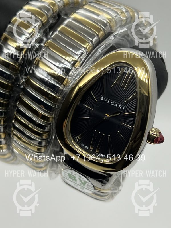 Фото 2 - Bvlgari Serpenti Tubogas 35mm Black Steel Art 11594