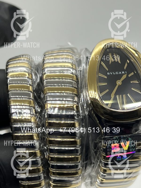 Фото 5 - Bvlgari Serpenti Tubogas 35mm Black Steel Art 11594