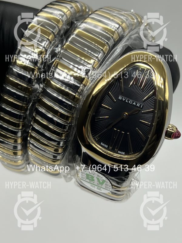Фото 8 - Bvlgari Serpenti Tubogas 35mm Black Steel Art 11594