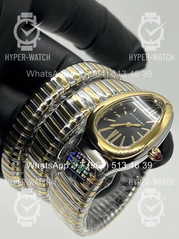 Фото 11 - Bvlgari Serpenti Tubogas 35mm Black Steel Art 11594