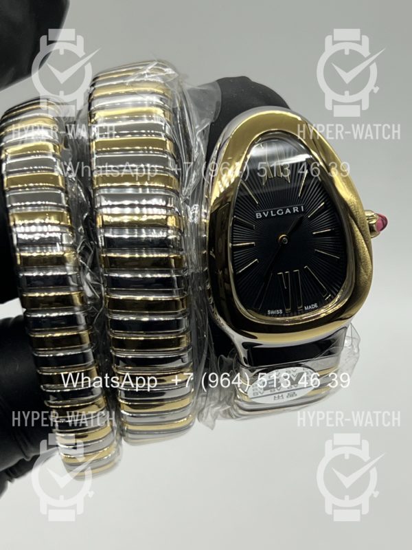 Фото 12 - Bvlgari Serpenti Tubogas 35mm Black Steel Art 11594
