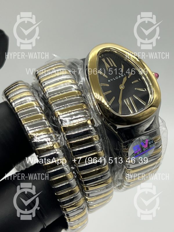 Фото 13 - Bvlgari Serpenti Tubogas 35mm Black Steel Art 11594