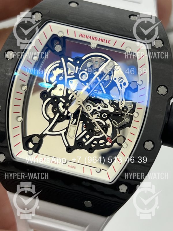 Фото 4 - Richard Mille RM 055 Carbon Black White Art 11982