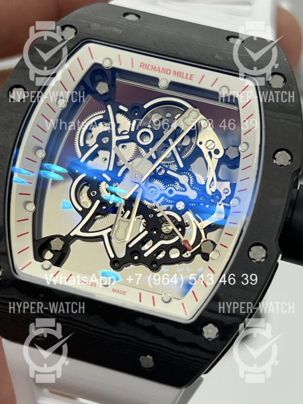 Фото 5 - Richard Mille RM 055 Carbon Black White Art 11982