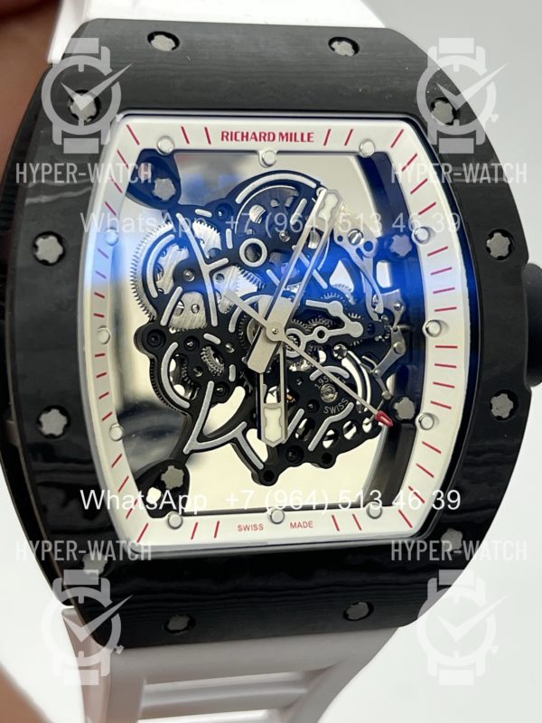 Фото 9 - Richard Mille RM 055 Carbon Black White Art 11982