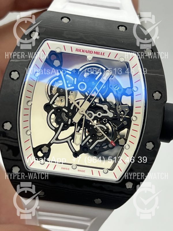 Фото 10 - Richard Mille RM 055 Carbon Black White Art 11982