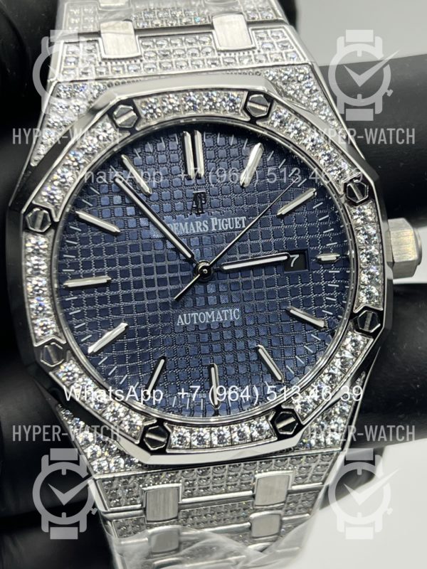 Товар Audemars Piguet Royal Oak 41mm Diamond Blue Art 11957 Фото 3 - Audemars Piguet Royal Oak 41mm Diamond Blue Art 11957