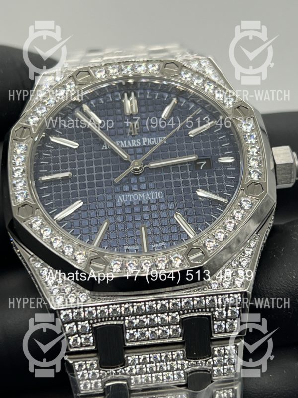 Товар Audemars Piguet Royal Oak 41mm Diamond Blue Art 11957 Фото 4 - Audemars Piguet Royal Oak 41mm Diamond Blue Art 11957