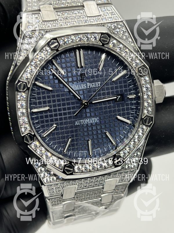 Товар Audemars Piguet Royal Oak 41mm Diamond Blue Art 11957 Фото 7 - Audemars Piguet Royal Oak 41mm Diamond Blue Art 11957