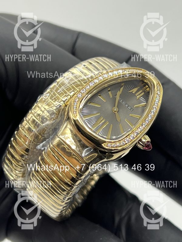 Фото 6 - Bvlgari Serpenti Tubogas 35mm Yellow Grey Art 11747