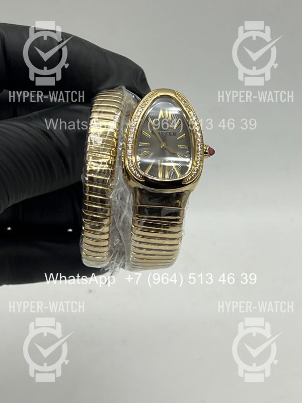 Фото 15 - Bvlgari Serpenti Tubogas 35mm Yellow Grey Art 11747