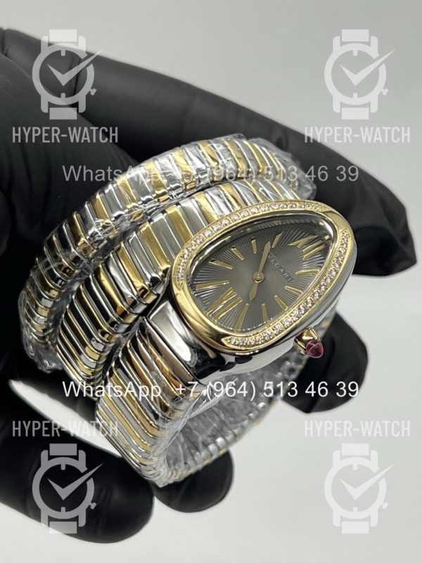 Фото 11 - Bvlgari Serpenti Tubogas 35mm Steel Grey Art 11746