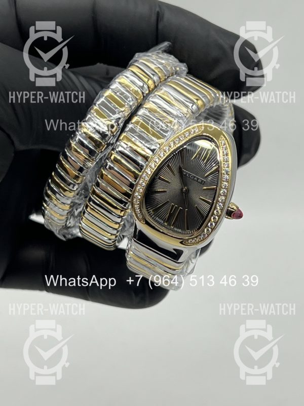 Фото 12 - Bvlgari Serpenti Tubogas 35mm Steel Grey Art 11746