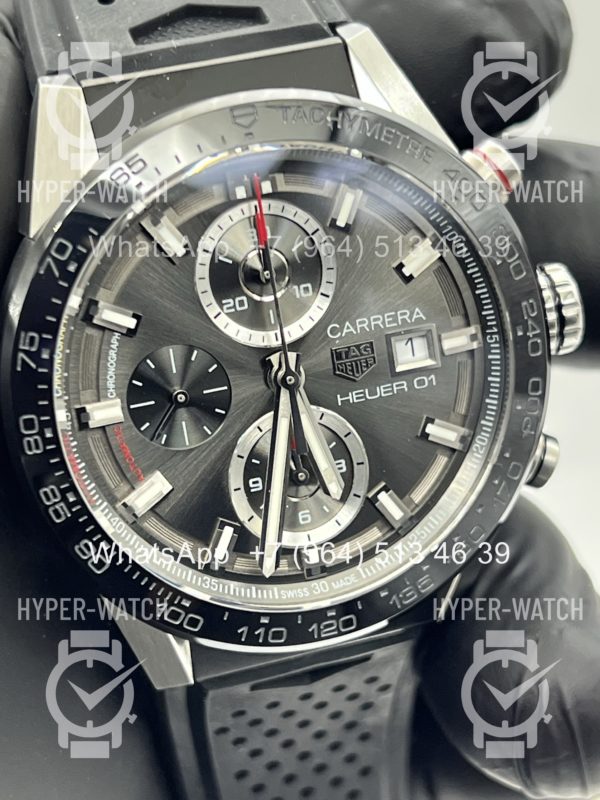Фото 4 - TAG Heuer Carrera 43mm CAR201W.FT6095 Steel