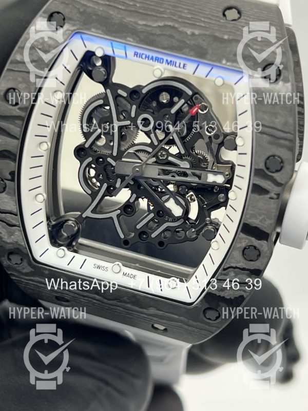 Фото 2 - Richard Mille RM 055 Carbon Black White Art 12187
