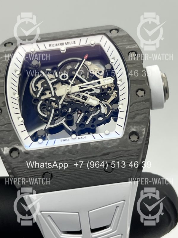 Фото 4 - Richard Mille RM 055 Carbon Black White Art 12187