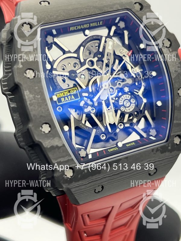Фото 4 - Richard Mille RM 035-02 Rafa Carbon Black Red V3 Art 12188