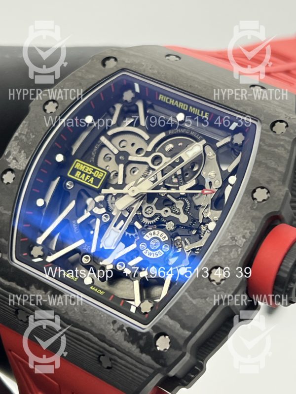 Фото 6 - Richard Mille RM 035-02 Rafa Carbon Black Red V3 Art 12188