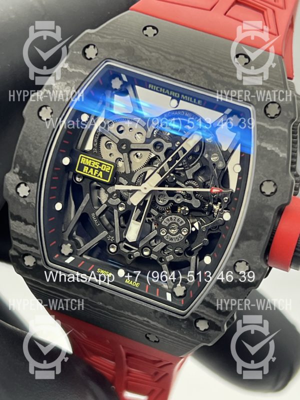 Фото 7 - Richard Mille RM 035-02 Rafa Carbon Black Red V3 Art 12188