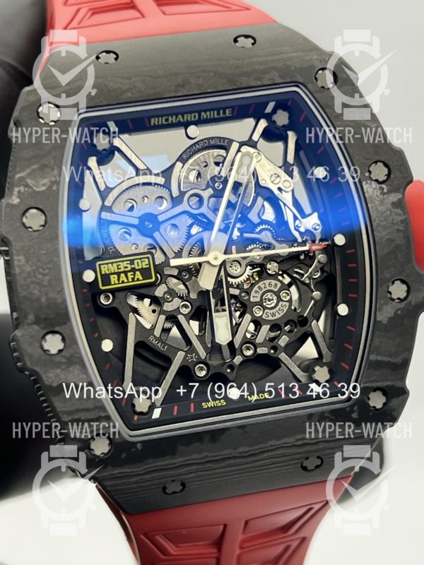 Фото 10 - Richard Mille RM 035-02 Rafa Carbon Black Red V3 Art 12188