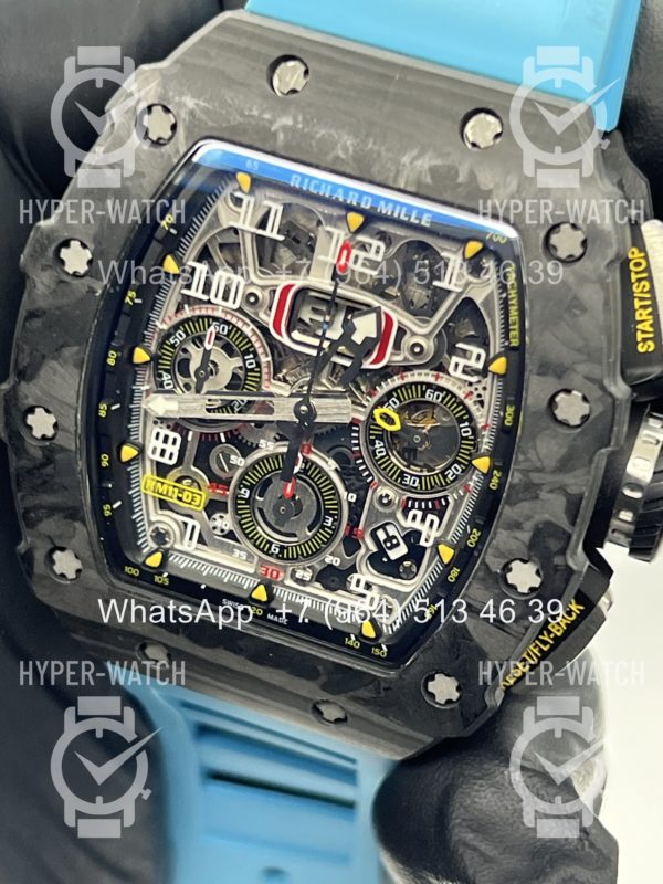 Товар Richard Mille RM 011-03 Black Blue Фото 3 - Richard Mille RM 011-03 Black Blue