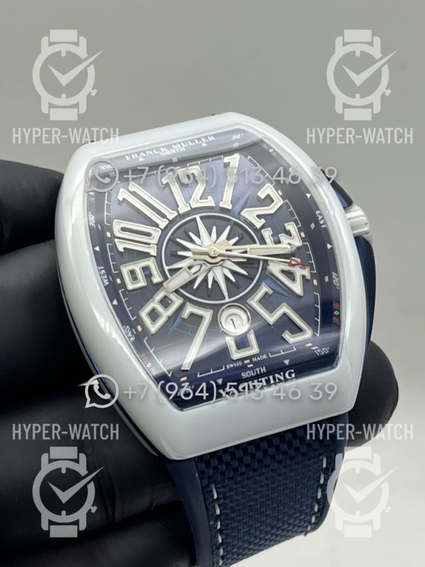 Фото 12 - Franck Muller Vanguard Yachting V45 SC DT Blue
